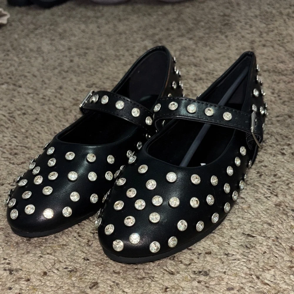Studded Ballerina Flats - Picture 1 of 4